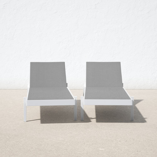 Modern White Outdoor Chaise Lounges AllModern